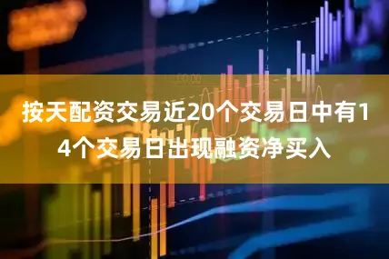 按天配资交易近20个交易日中有14个交易日出现融资净买入